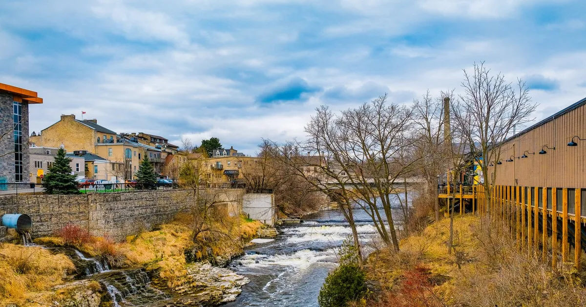 The Grand River in Brantford, Ontario, where payday loans Brantford lenders offer are capped at $14 per $100